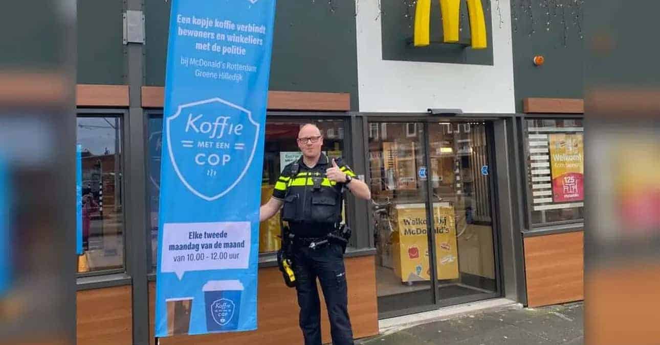Have coffee with a cop at this McDonald's in Rotterdam Zuid