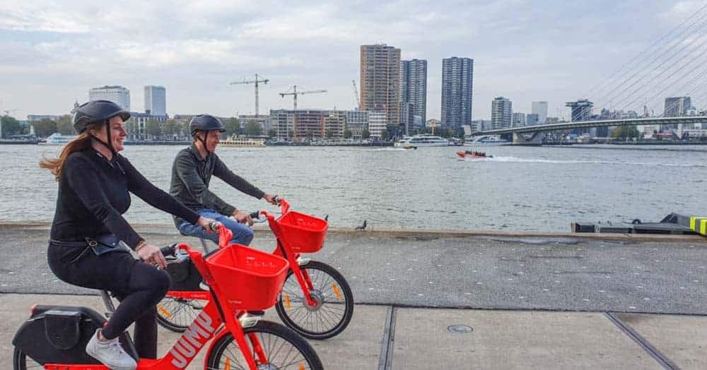 JUMP electric bicycle sharing is now available in Rotterdam