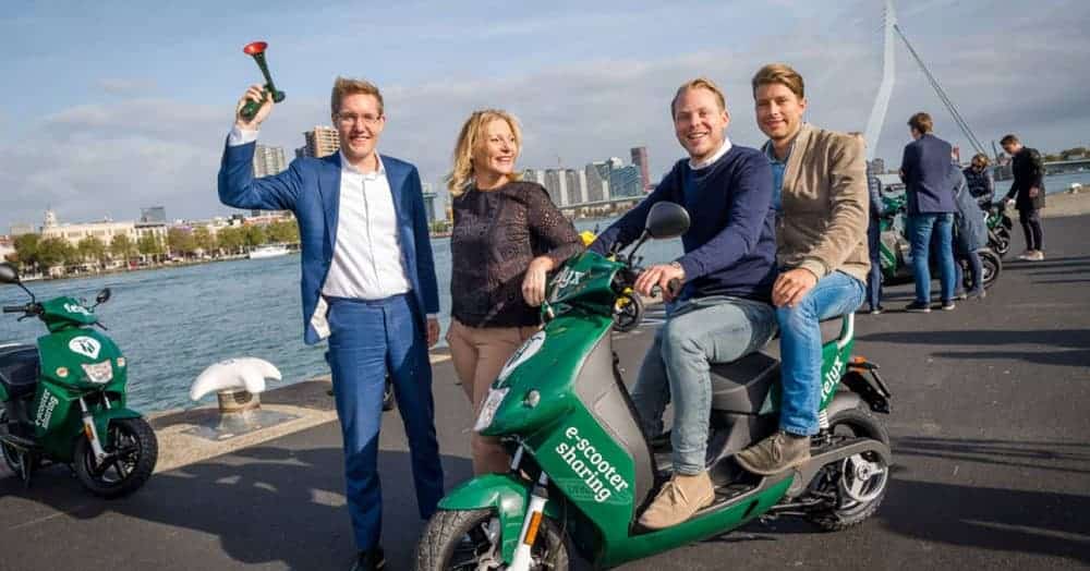 Electric scooter service felyx now available in Rotterdam