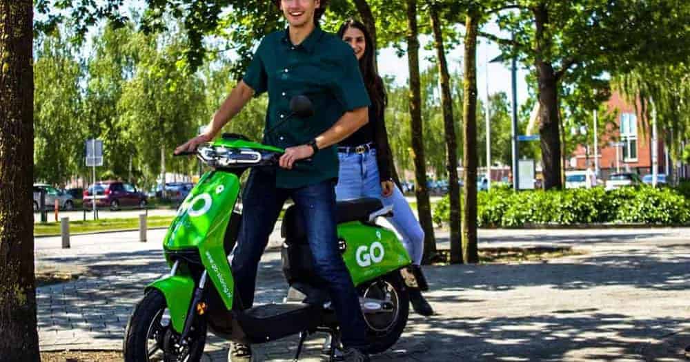 GO Sharing electric scooters available in Rotterdam