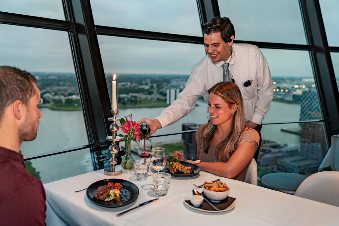 The Euromast in Rotterdam, known for its breathtaking views, has recently revamped its menu, emphasising sustainability and local flavours in its high-altitude dining experience.
