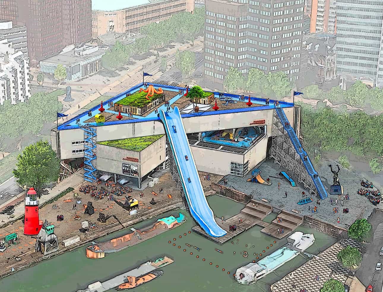 Rotterdam Rooftop Roetsj – © Rotterdamse Dakendagen