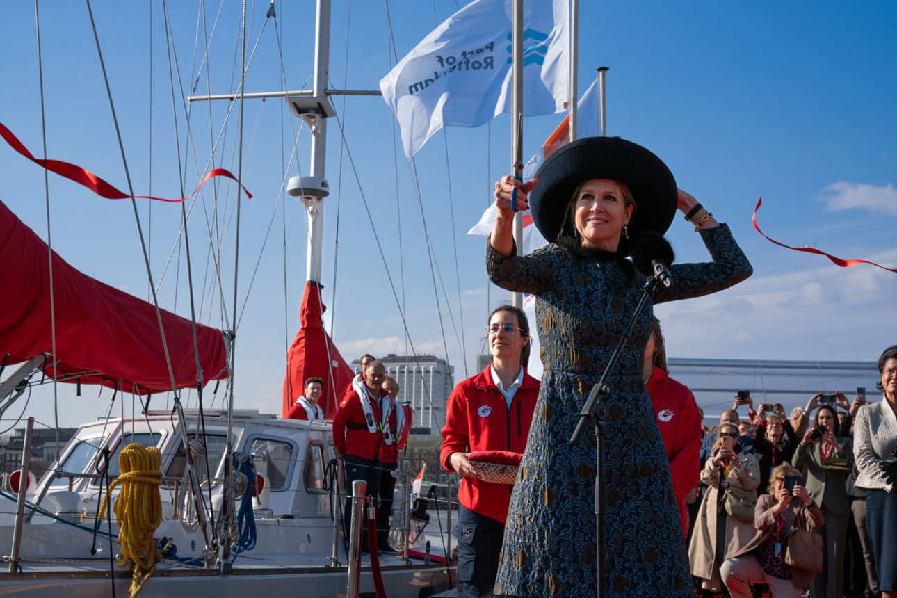 Queen Máxima christens Sea Ranger vessel in Rotterdam