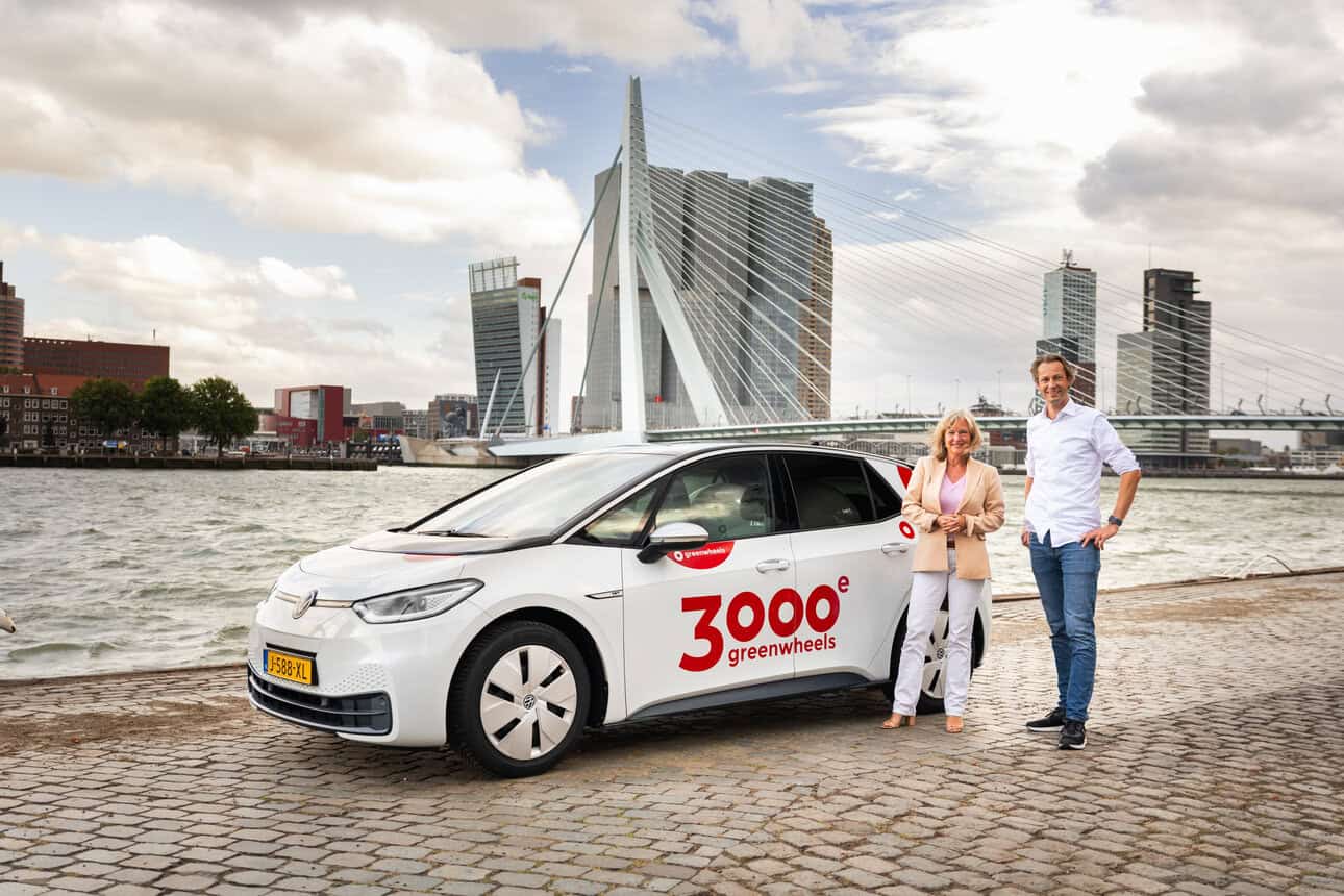 Rotterdam unveils its 300th Greenwheels shared car, part of a growing push towards cleaner air, fewer private cars and better use of public space.