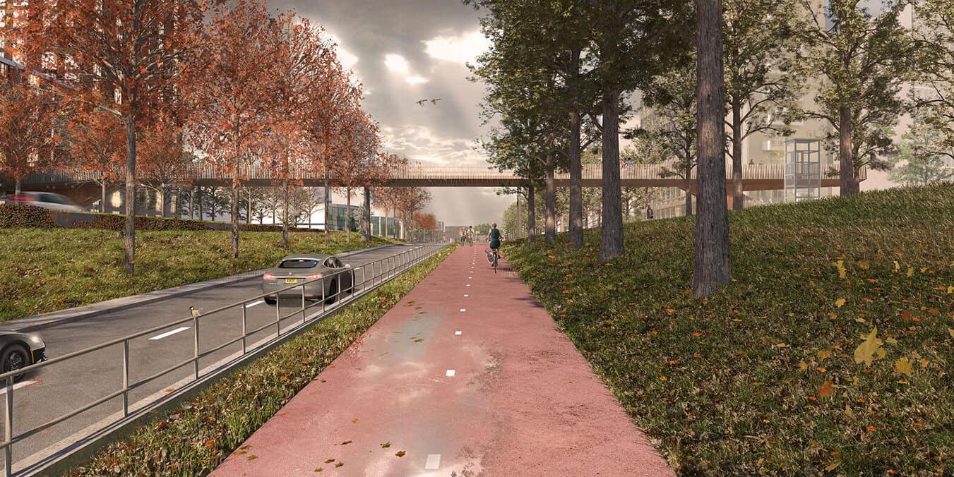 Work has started on the Daniel den Hoedbrug, linking Erasmus MC with Familiehuis Daniel den Hoed and providing a safer pedestrian route in Rotterdam.