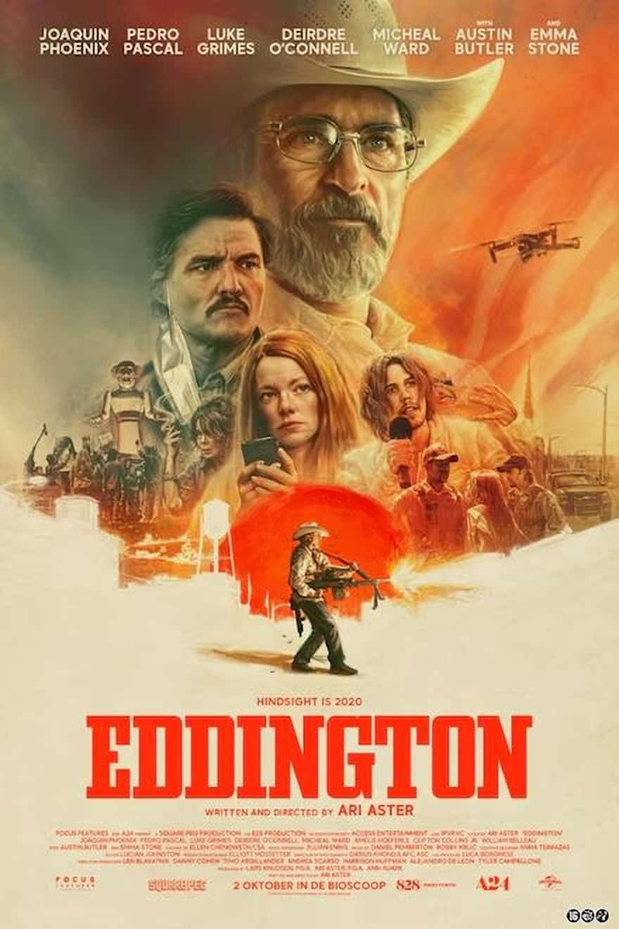 Film tip: Eddington, Ari Aster’s satirical thriller starring Joaquin Phoenix and Pedro Pascal, premieres in Rotterdam on 2 October 2025.