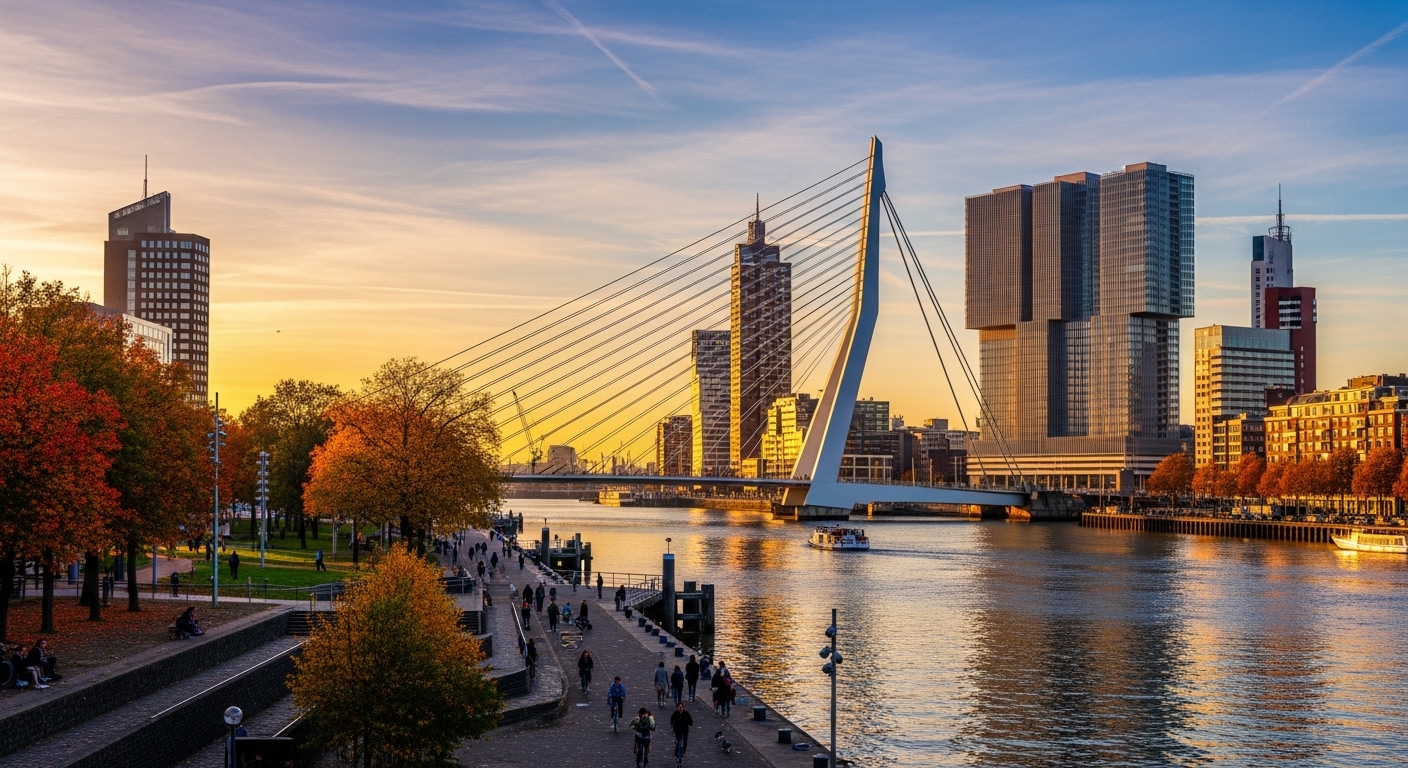 Monthly preview: explore Rotterdam’s October 2025 with autumn weather, science festivals, architecture film screenings, light shows, art exhibitions, live concerts, new food openings, city updates and Latin dance events.