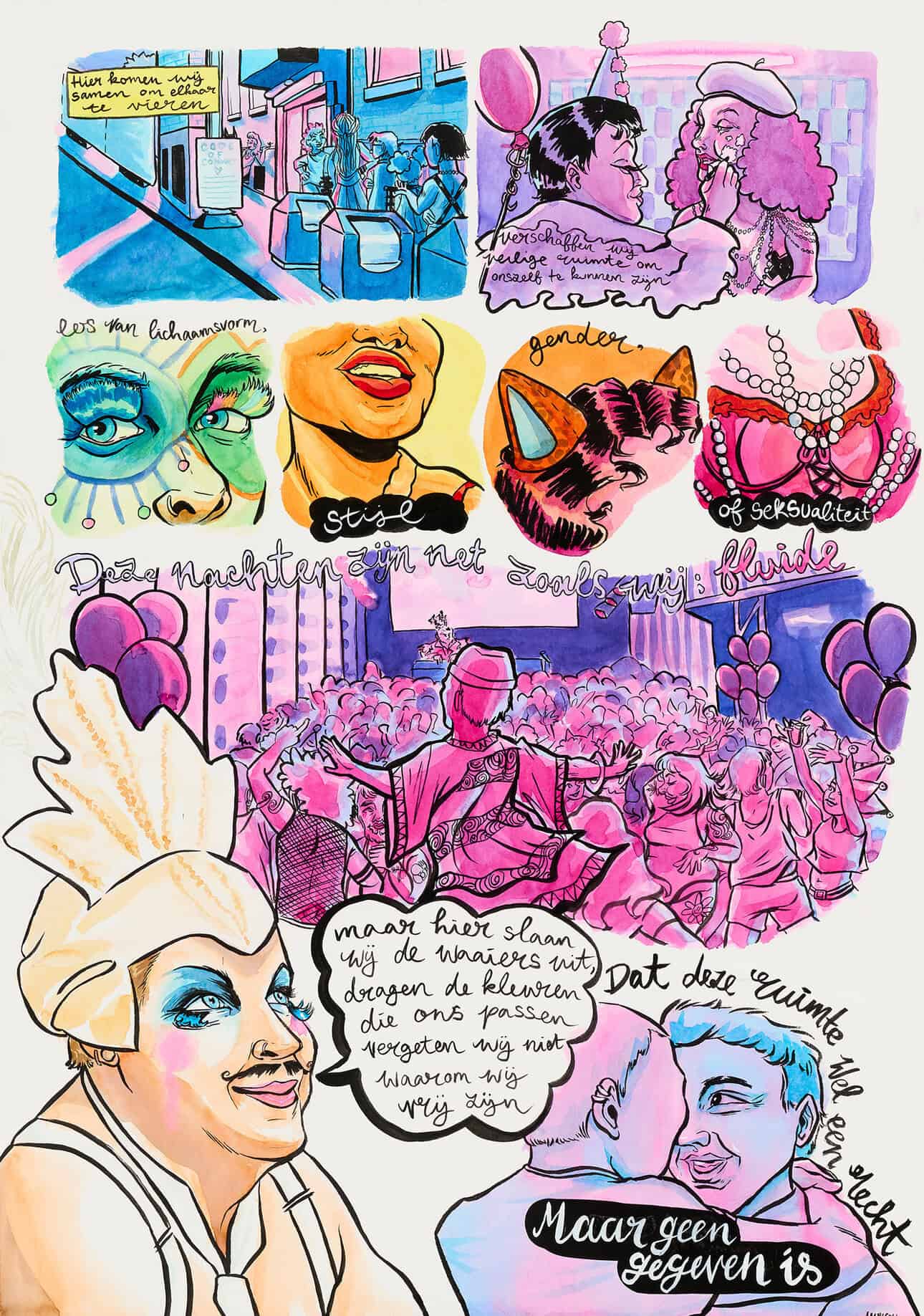 Discover Drawn: Rotterdam! My City, Our Freedom at Kunsthal Rotterdam — a moving exhibition where city artists explore what freedom means today.