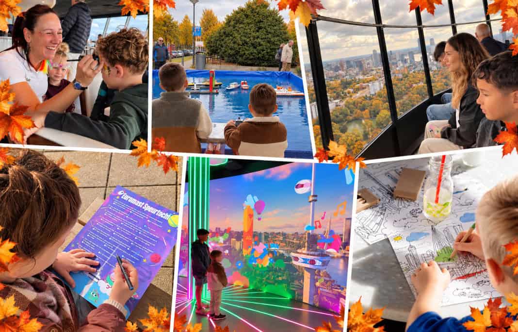 Visit the Euromast during Rotterdam's autumn break for mini-boats, balloon art, face painting, a scavenger hunt and city views from above.