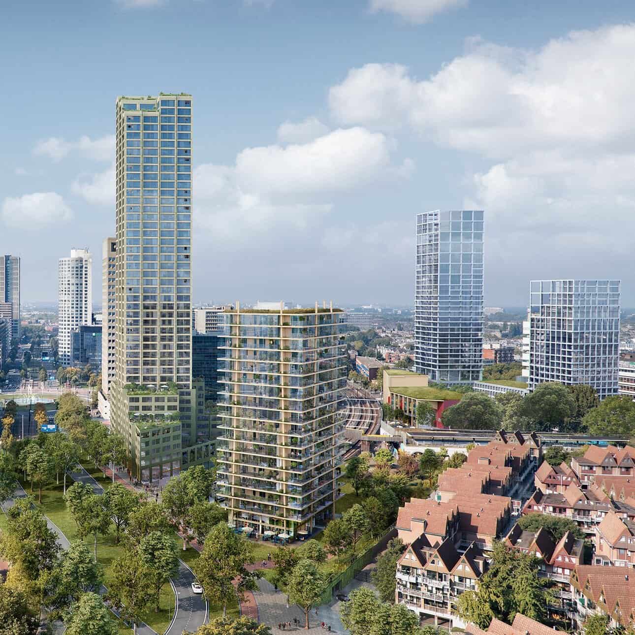 Image: Aritist impression of Pompemburg Towers. Photo credit: Absent Matter