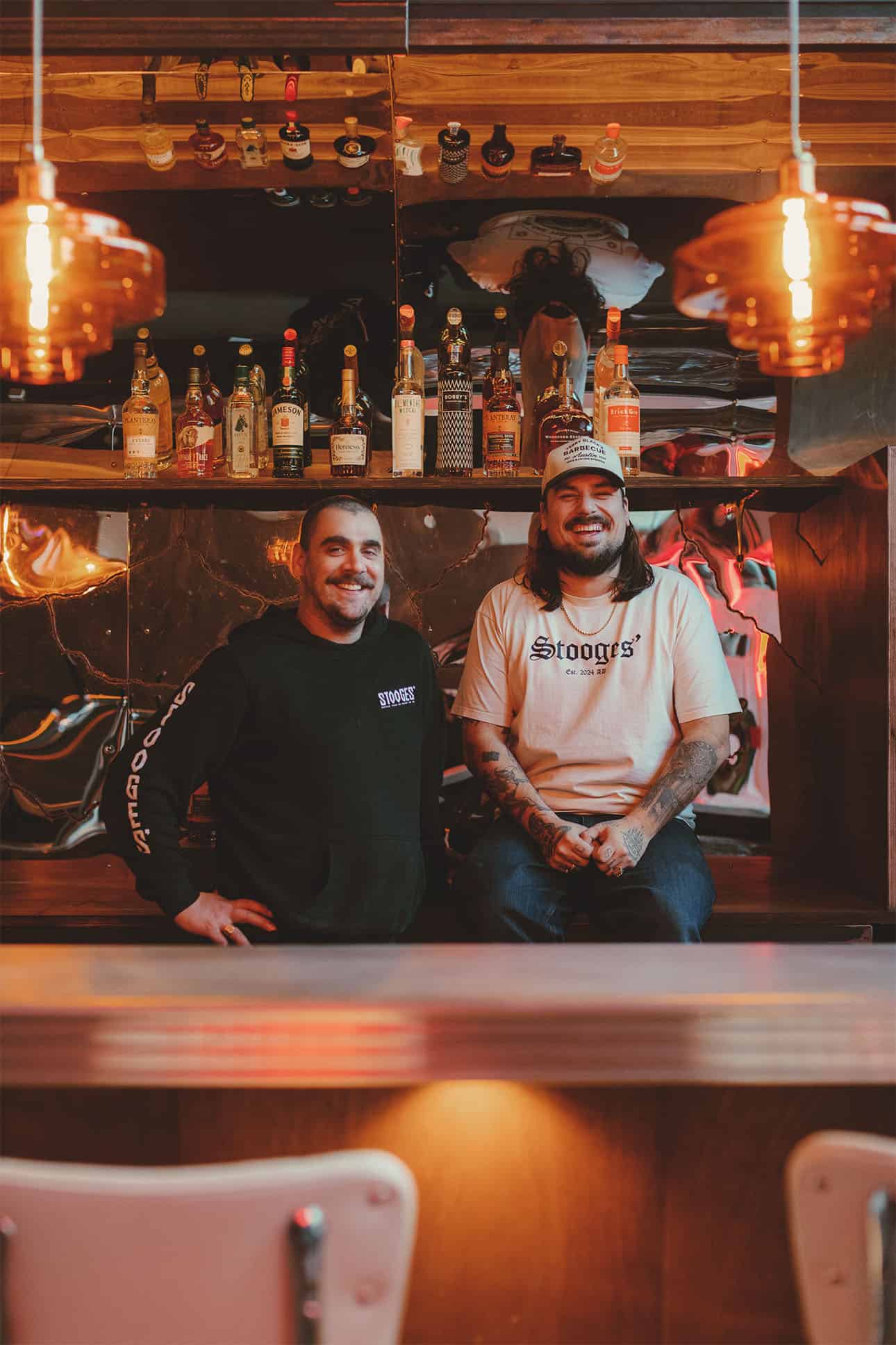 Stooges’ Funhouse opens 31 January in Het Industriegebouw on the Goudsesingel, bringing smashburgers, deli sandwiches, bar snacks, cocktails and DJs. Photo: Michelle Margot