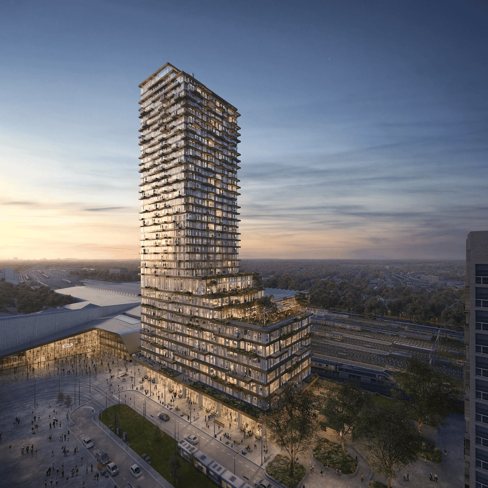 Tree House in Rotterdam has been cleared for construction after the Council of State rejected objections to the permit for the 133-metre tower.