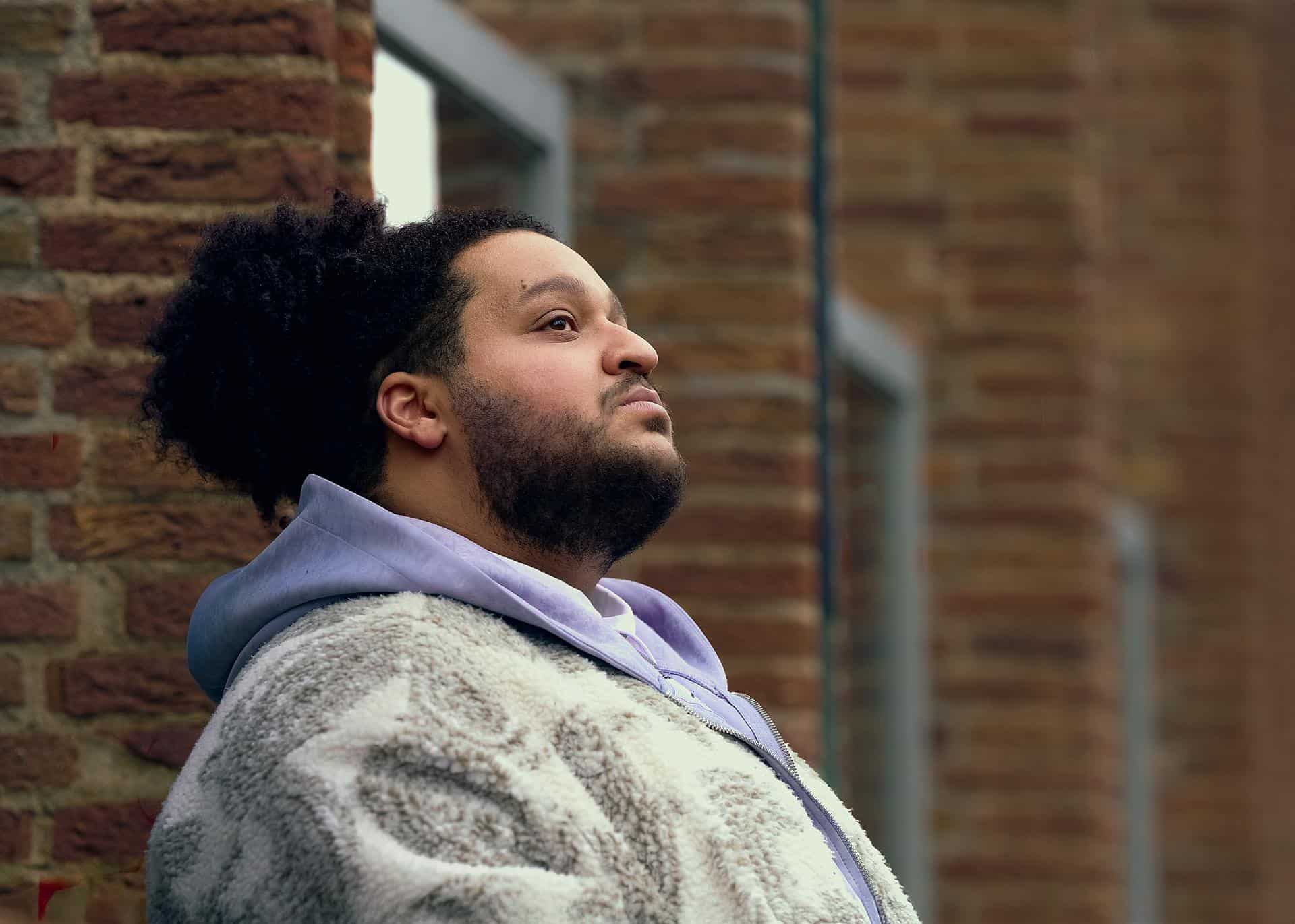 Rotterdam city poet Benzokarim is part of the Human Poet Library. Photo: Khalid Amakran.