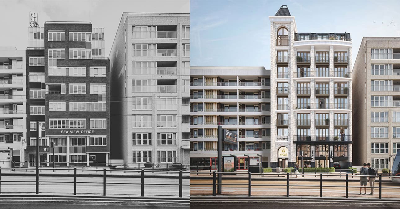 Seaview in Scheveningen has opened as an aparthotel with 66 flexible studios, restored historic details and a sustainable redevelopment by RE:BORN.