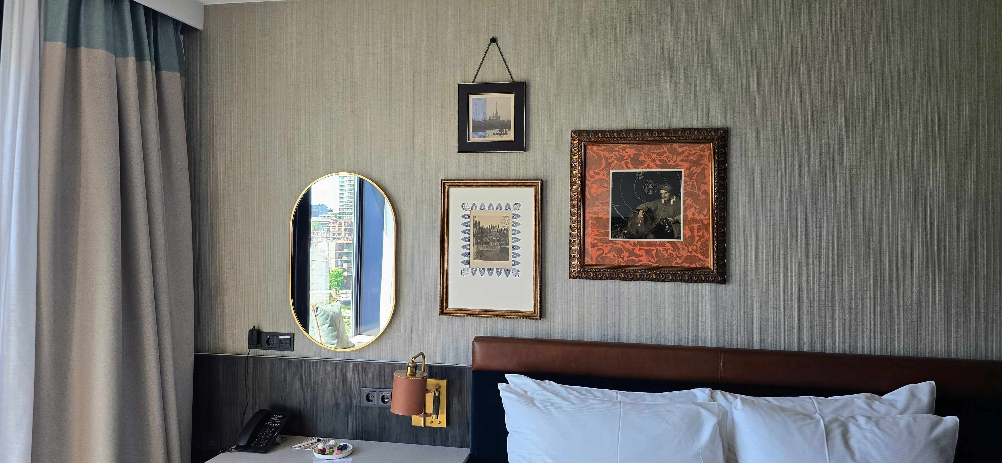 At Haven Hotel Rotterdam, every room has pieces of art / historical photography hanging on the wall