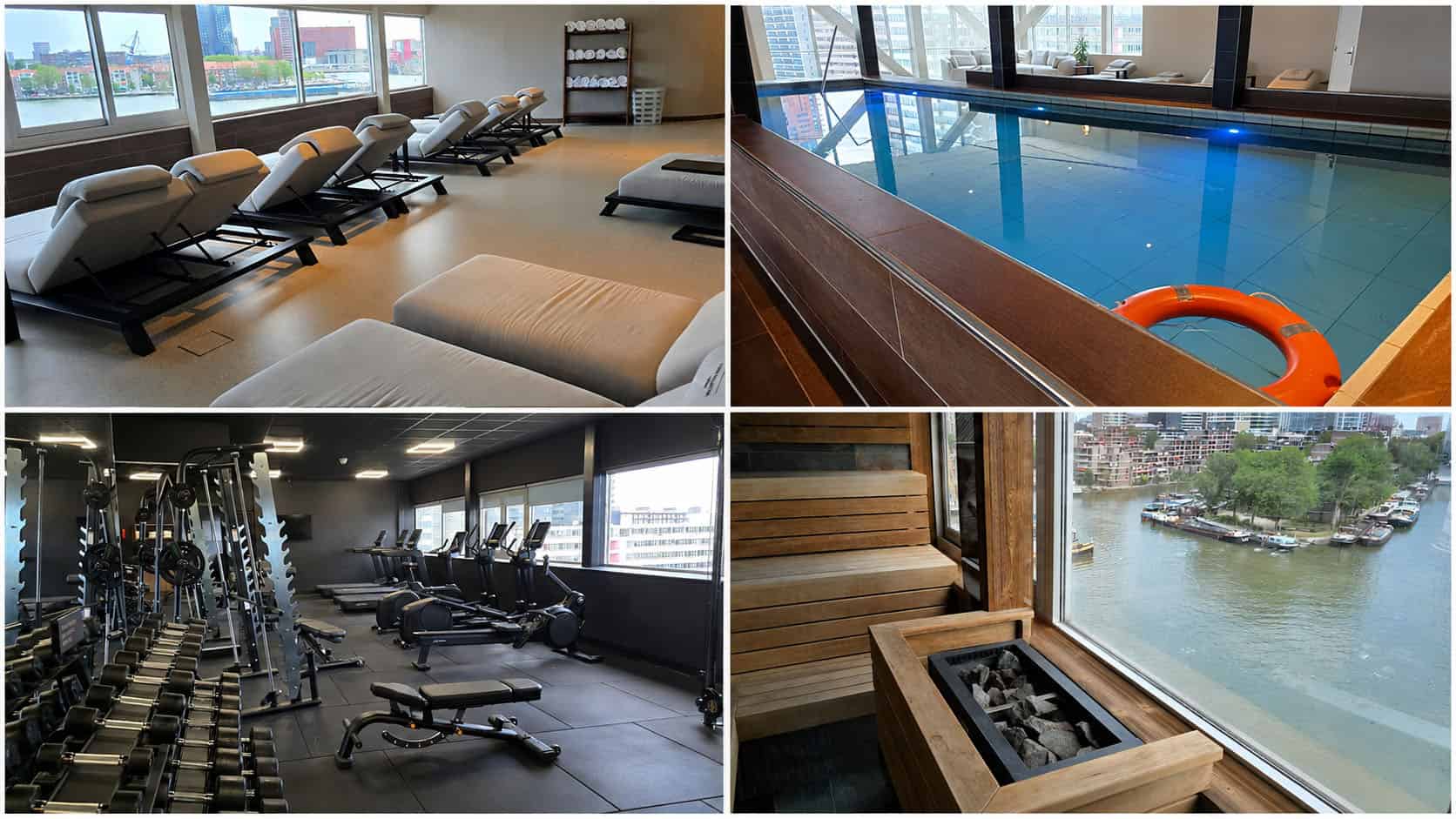 Haven Hotel Rotterdam also has wellness facilities, including a swimming pool, sauna, steam room and gym