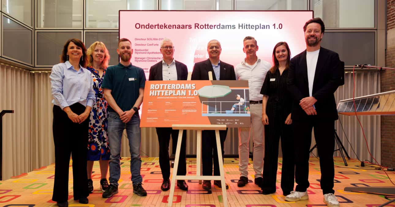 Rotterdam has signed Rotterdams Hitteplan 1.0, with agreements to protect residents, patients, clients and workers during sustained heat.