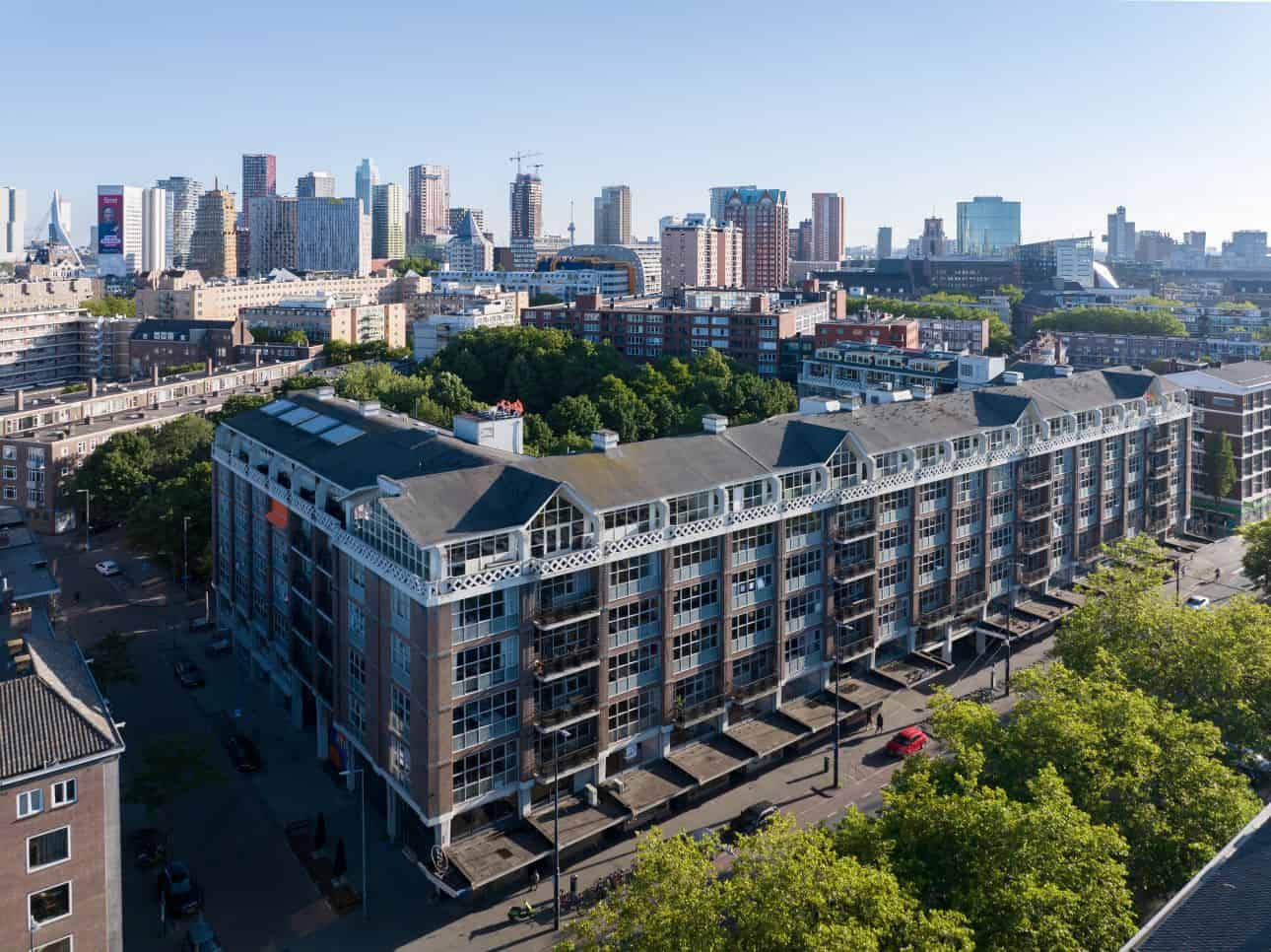 Het Industriegebouw now houses more than 200 Rotterdam businesses, using hospitality and daily contact to build an active working community. Photo: Ossip van Duivenbode