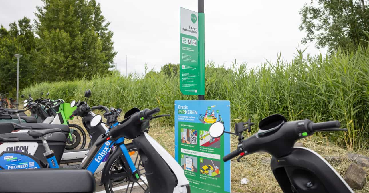 Rotterdam P+R parking now free with shared bikes