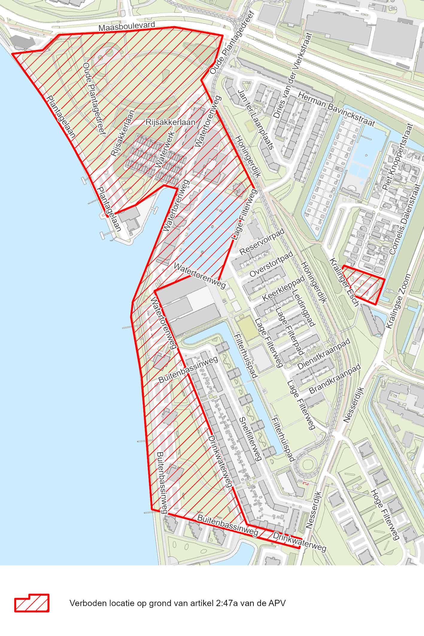 Rotterdam restricts night access to parts of De Esch A night-time area ban will apply in parts of De Esch from 23 July, restricting access between 23:00 and 05:00 for three months.
