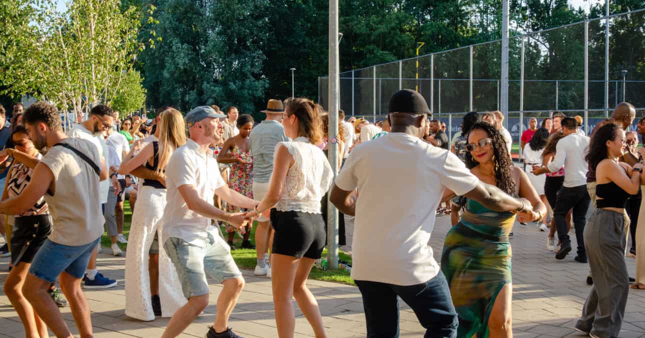 Discover Typical Tropical’s August programme, with LatinXpress, summer courses, outdoor salsa and bachata events and a free night at HAKA.