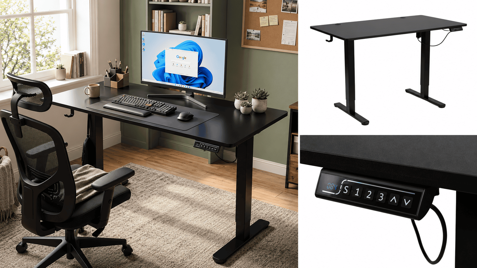 Electric sit-stand desk