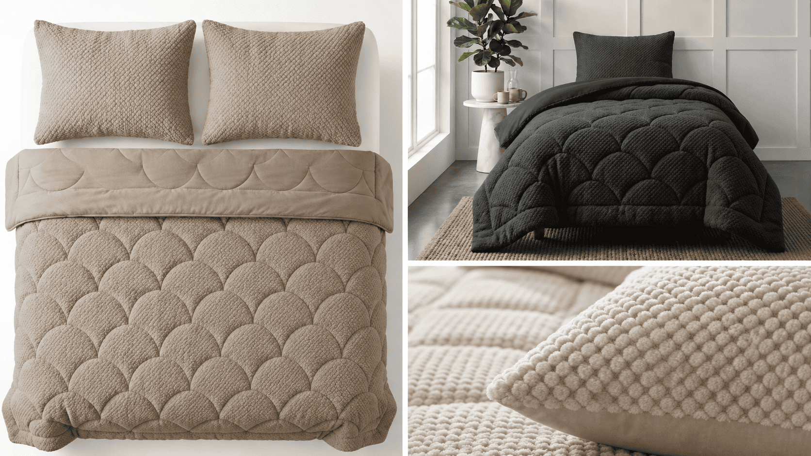 Teddy fur all-in-one duvet