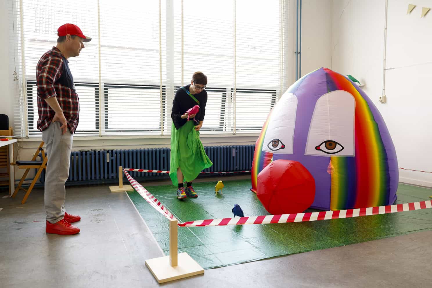 Artworks and installations fill one of Rotterdam’s creative spaces during GRAW. Photo: Bas Czerwinski.