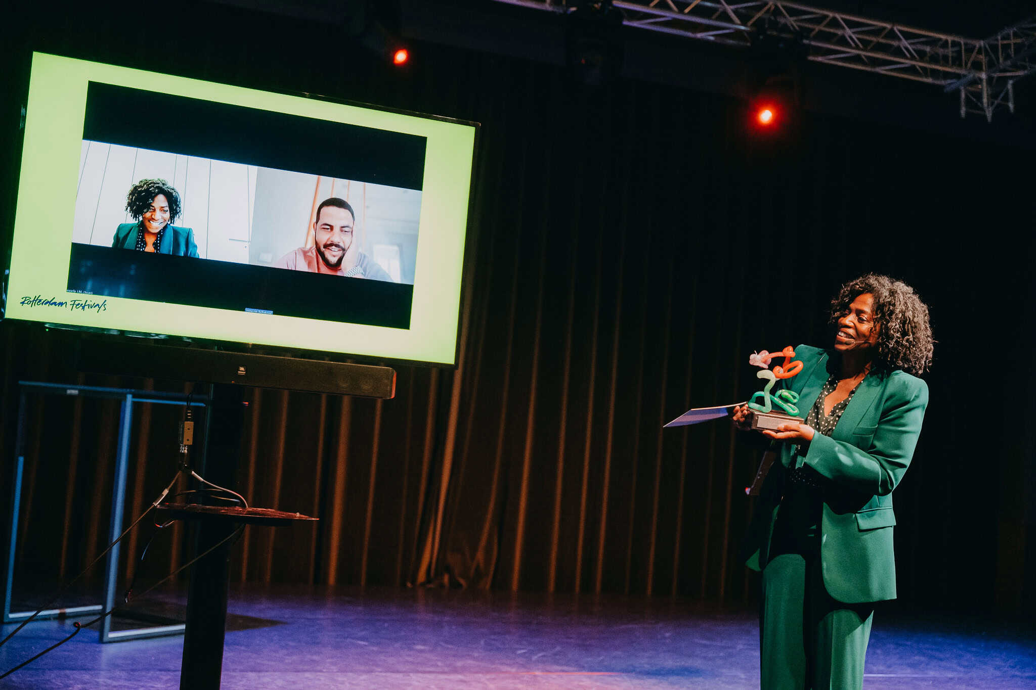 Alderman Joan Nunnely called the winners of the Doro Siepel Prize, Unity in Diversity founders Jeanthalou Haynes and Houcem Bellakoud, earlier that day to share the news. Photo: Laura Siliquini
