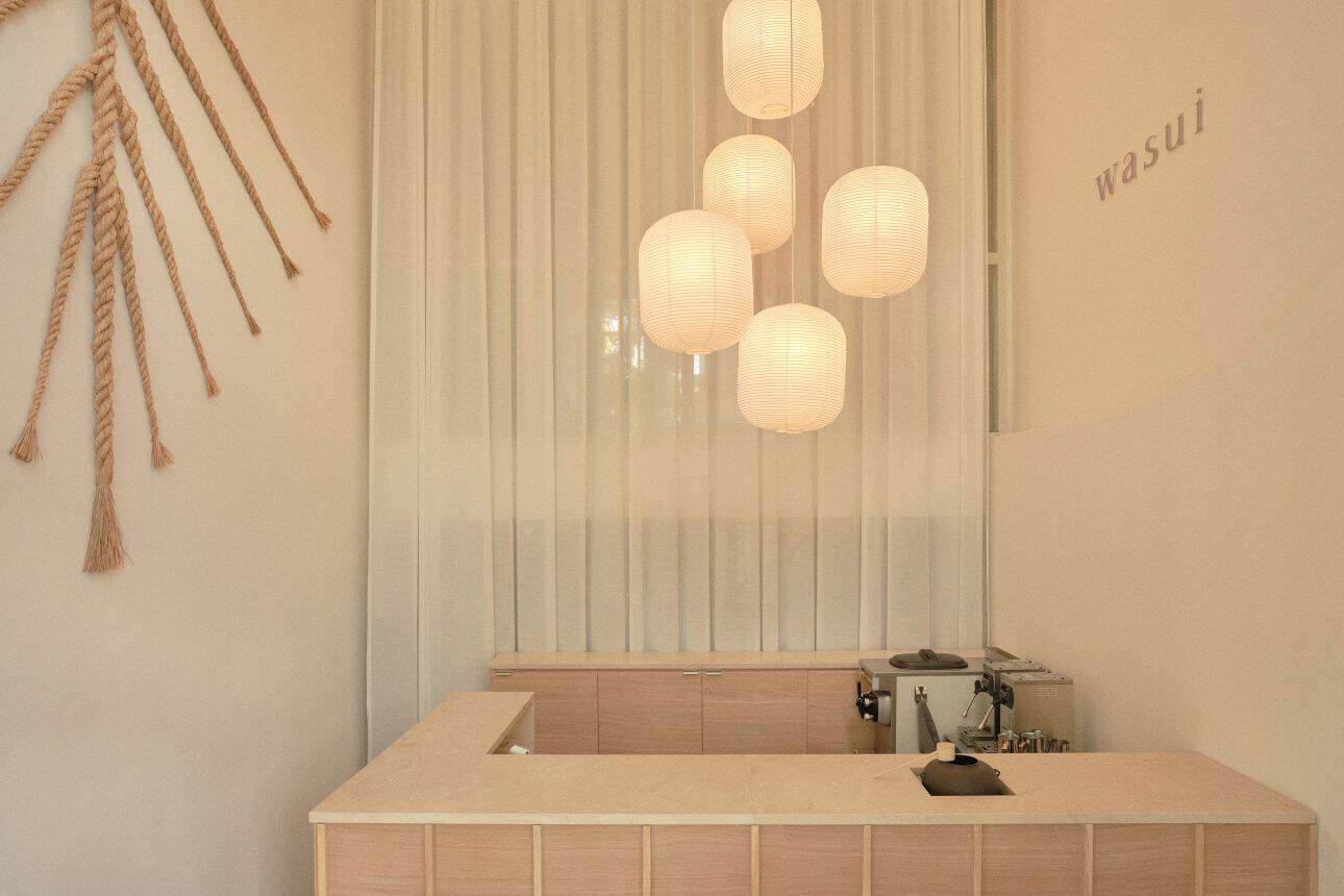 Inside WASUI Flagship Rotterdam on Nieuwe Binnenweg, designed by Italian-Japanese studio mist-o. Photo: Tomu Imai