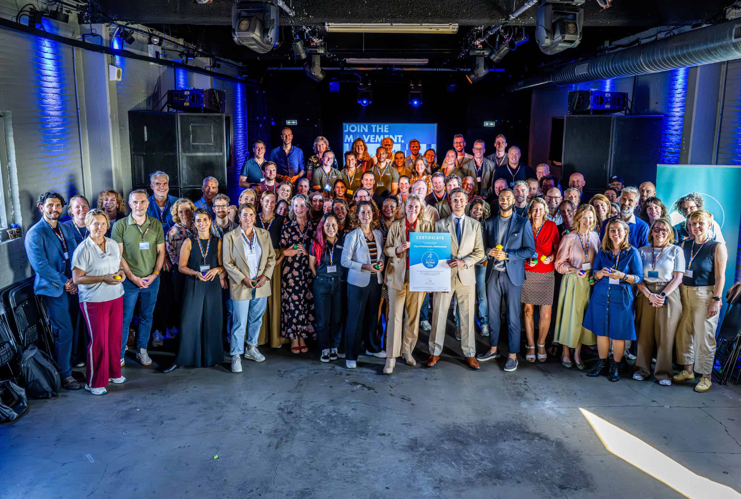 Rotterdam becomes first Dutch Global Active City Rotterdam becomes the first Dutch city to receive Global Active City certification, recognising its approach to sport, movement and active public spaces.