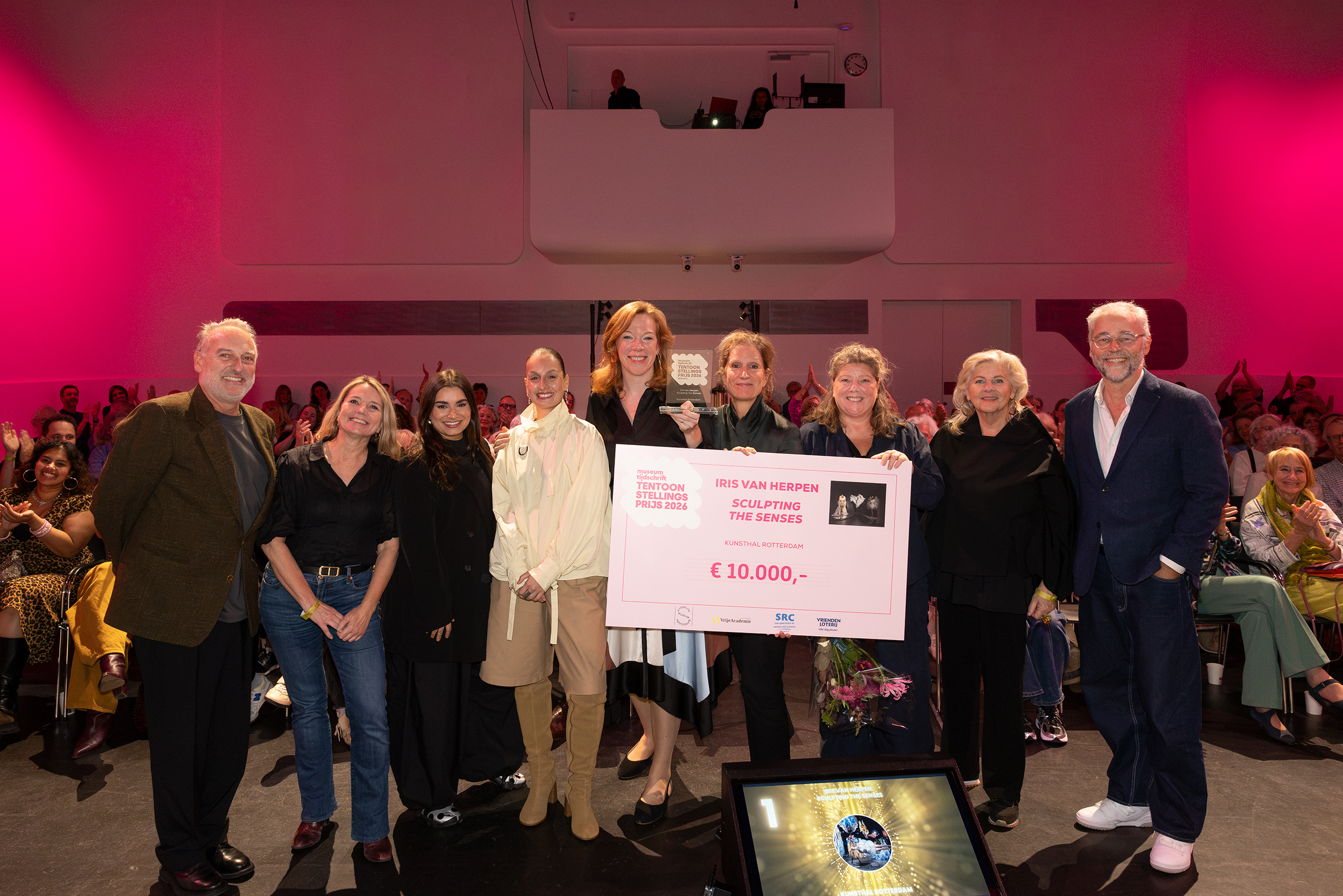 Kunsthal Rotterdam receives the Museumtijdschrift Exhibition Award 2026 for Iris van Herpen: Sculpting the Senses. Photo: Rosalie van der Does.