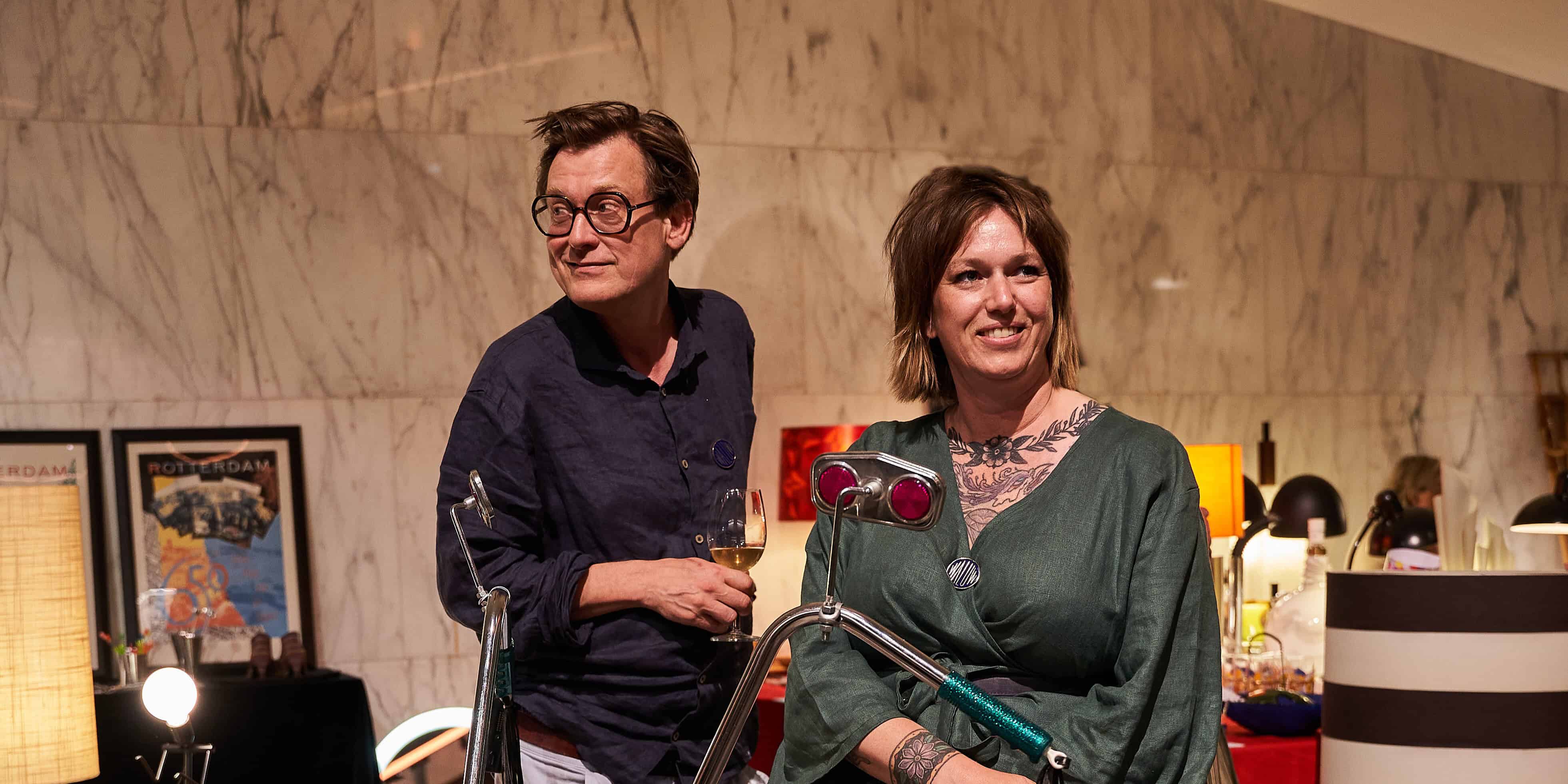 Christian Igesz and Marieke Holtes, the organisers behind Waluw Vintage & Design Market. Photograph: Billy Evers.