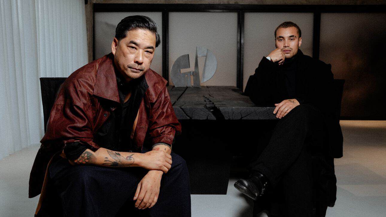 Tan Do, restaurateur and founder of Grand Café do., pictured with creative director Tim Wes (right). Photograph: Daniel Verolme.