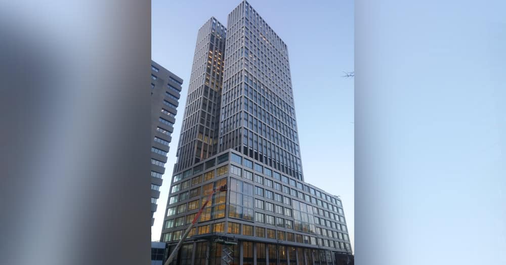 FIRST Rotterdam 128 meters completed in 2015