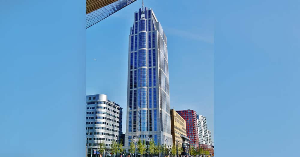 Millennium Tower Rotterdam 131 meters completed in 2000