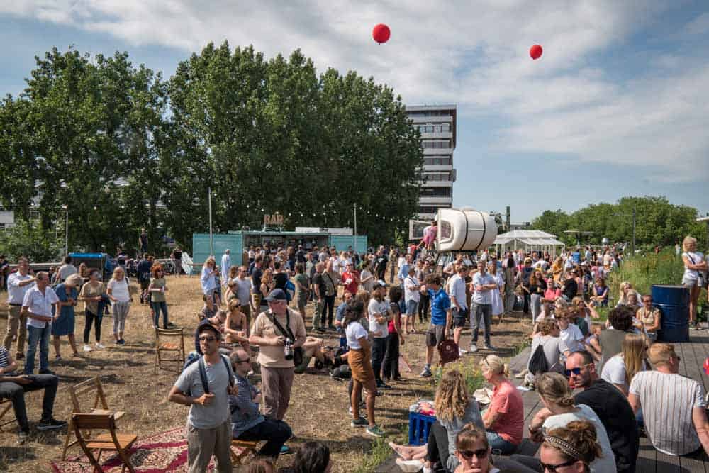 Large crowds at the grand opening of Luchtpark Hofbogen (Sunday 3 June 2018) 📷 Frank Hanswijk