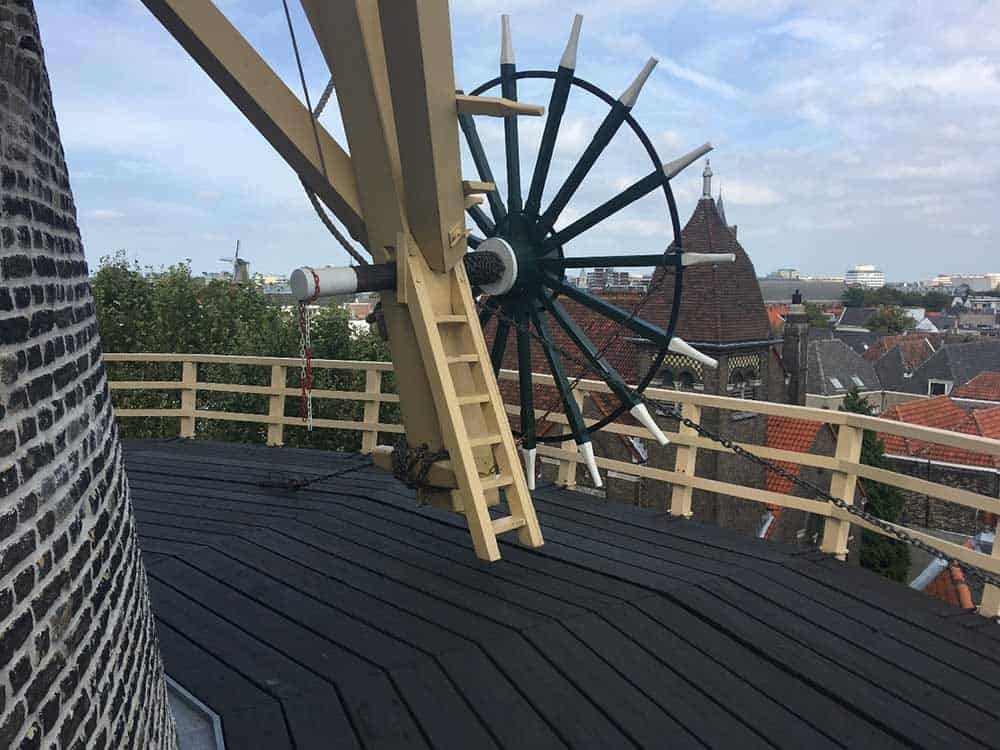Roof of De Walvisch (The Whale) Windmill Museum