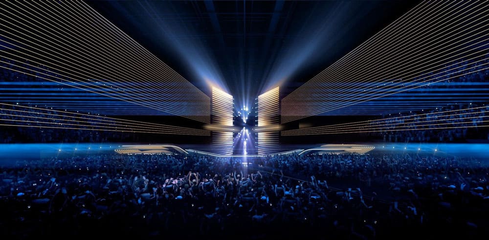 Eurovision 2020 Rotterdam stage inspired by Dutch landscape
