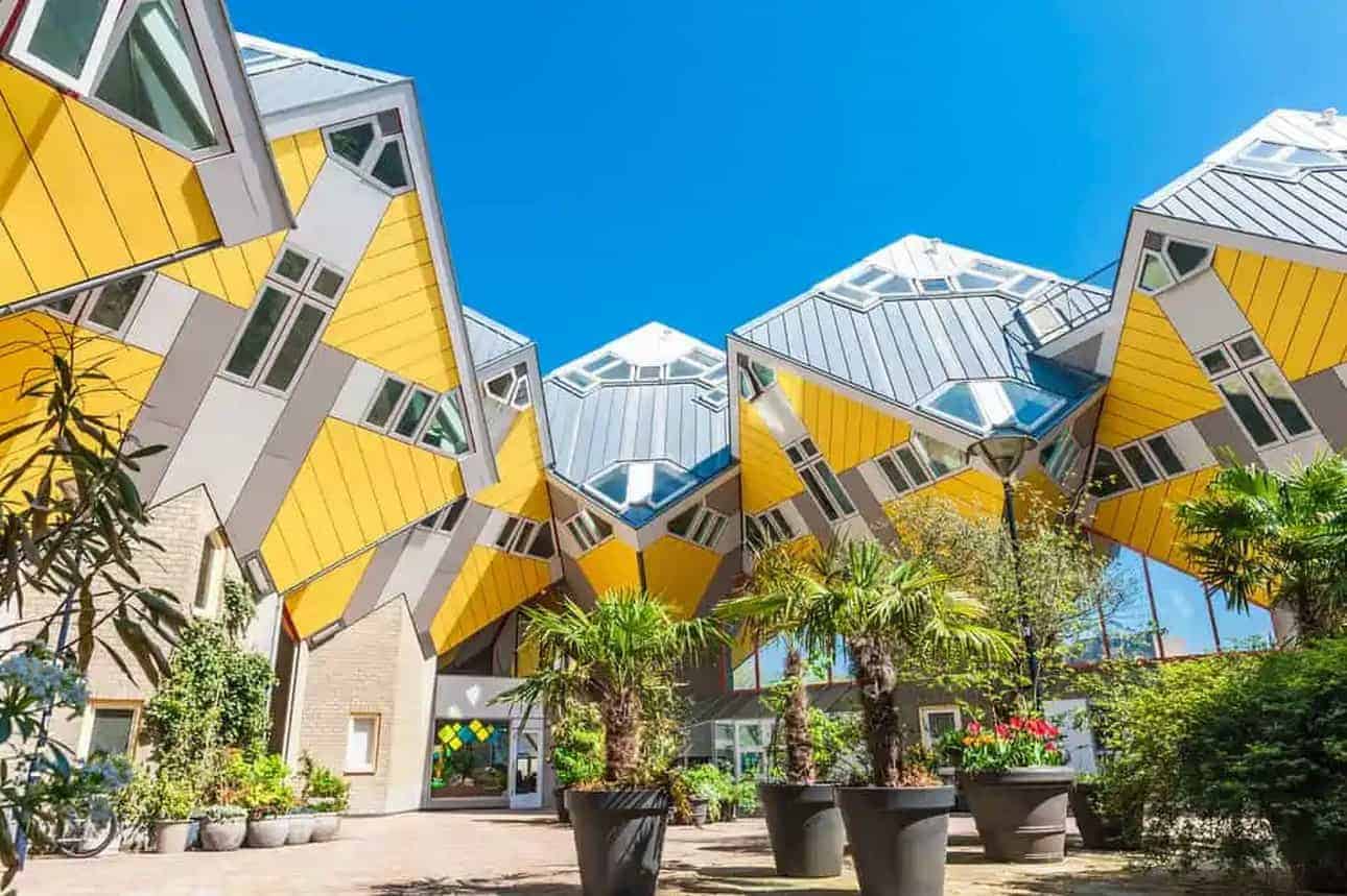 The famous Cube Houses in Rotterdam